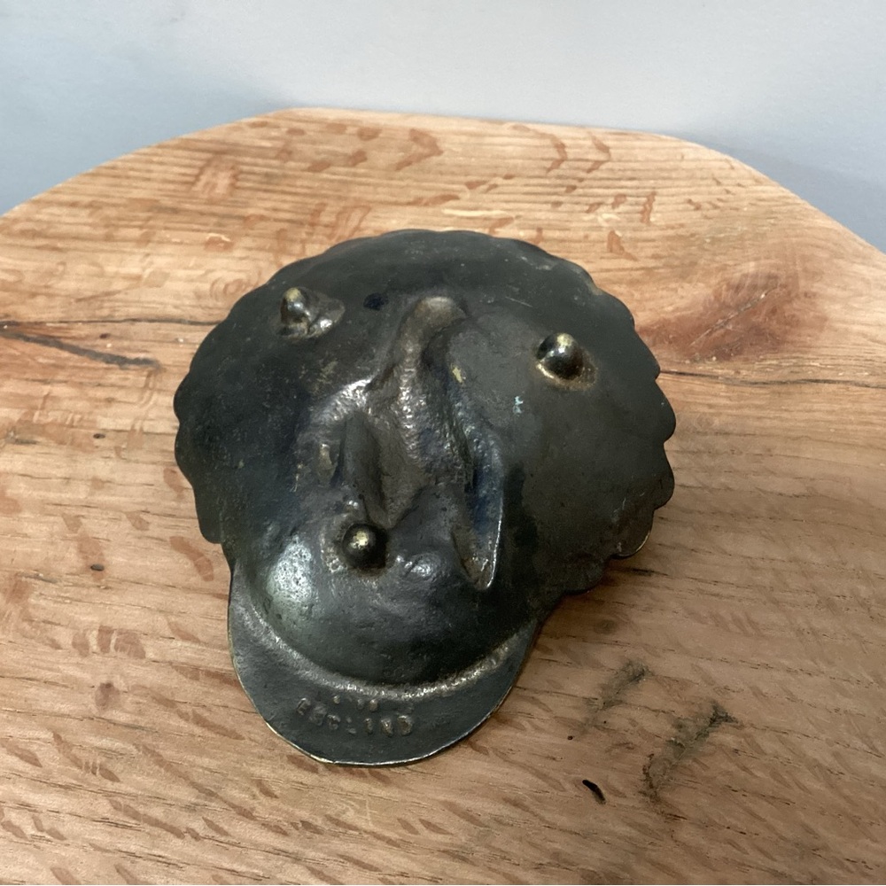 🟢 Vintage - Stunning - Solid Brass Peacock Designed Dish / Ashtray - Patina - Picture 4 of 13